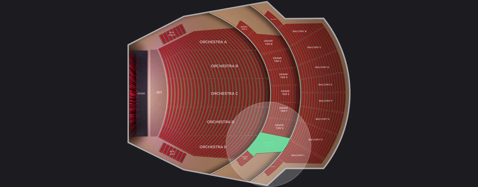 Seat view from Grand Tier H