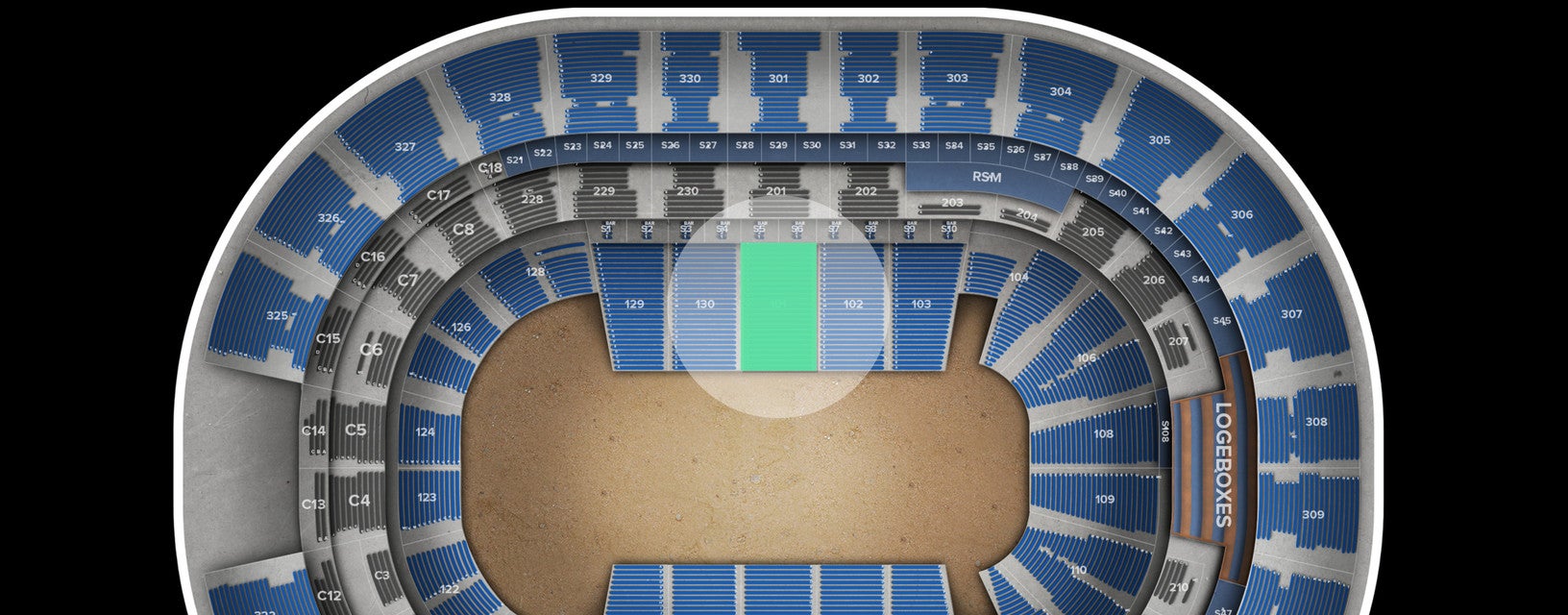 Seat view from Lower