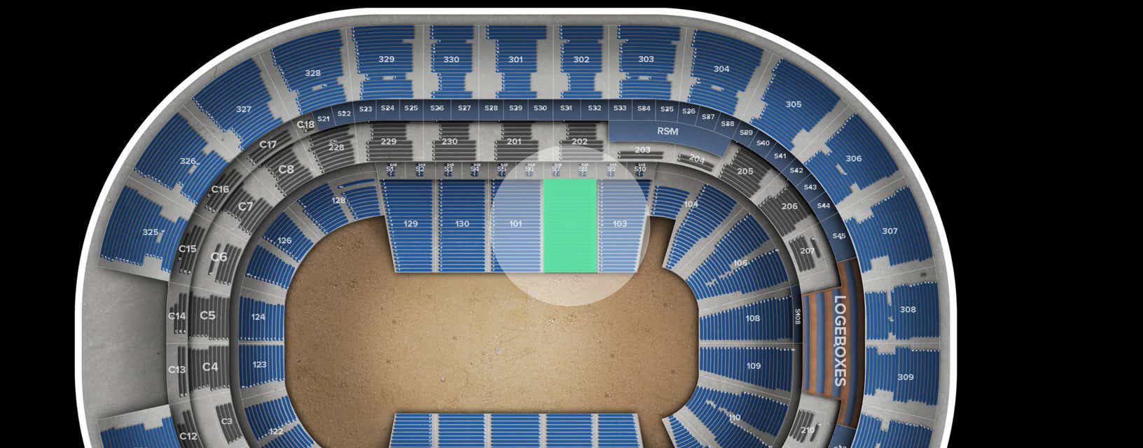 Seat view from Lower