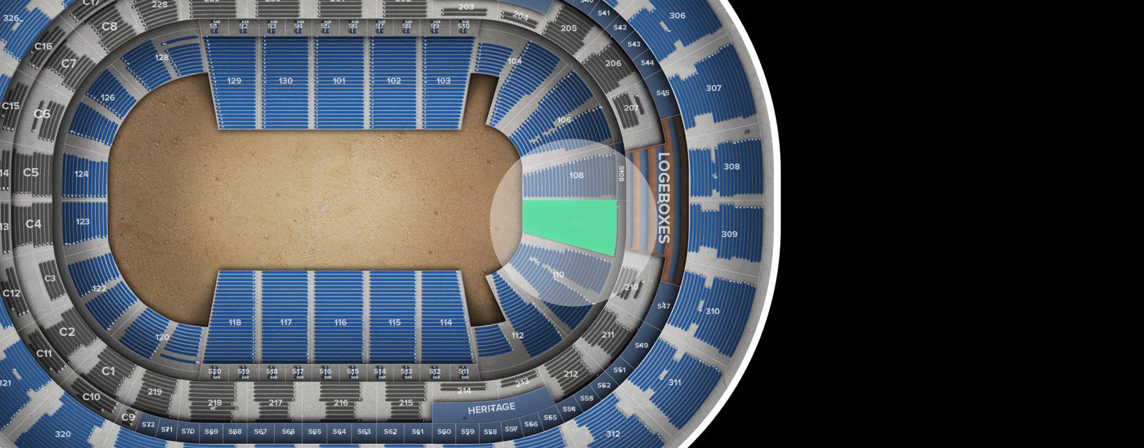Seat view from Lower
