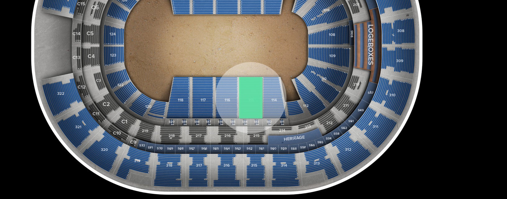 Seat view from Lower