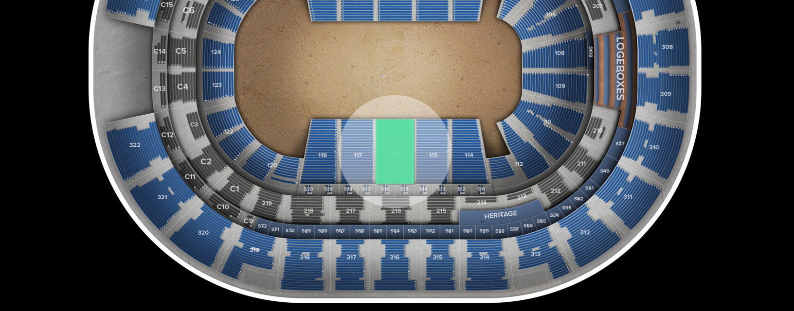 Seat view from Lower