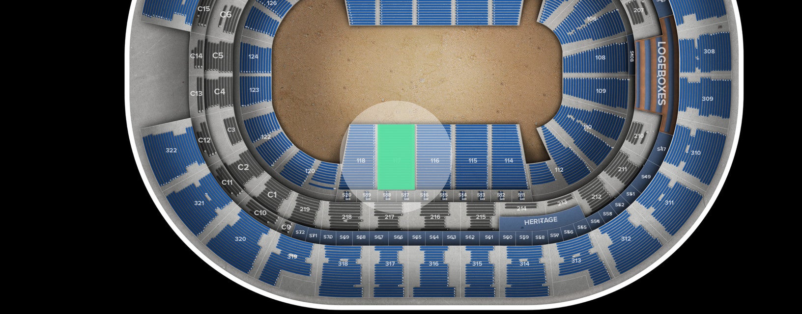 Seat view from Lower
