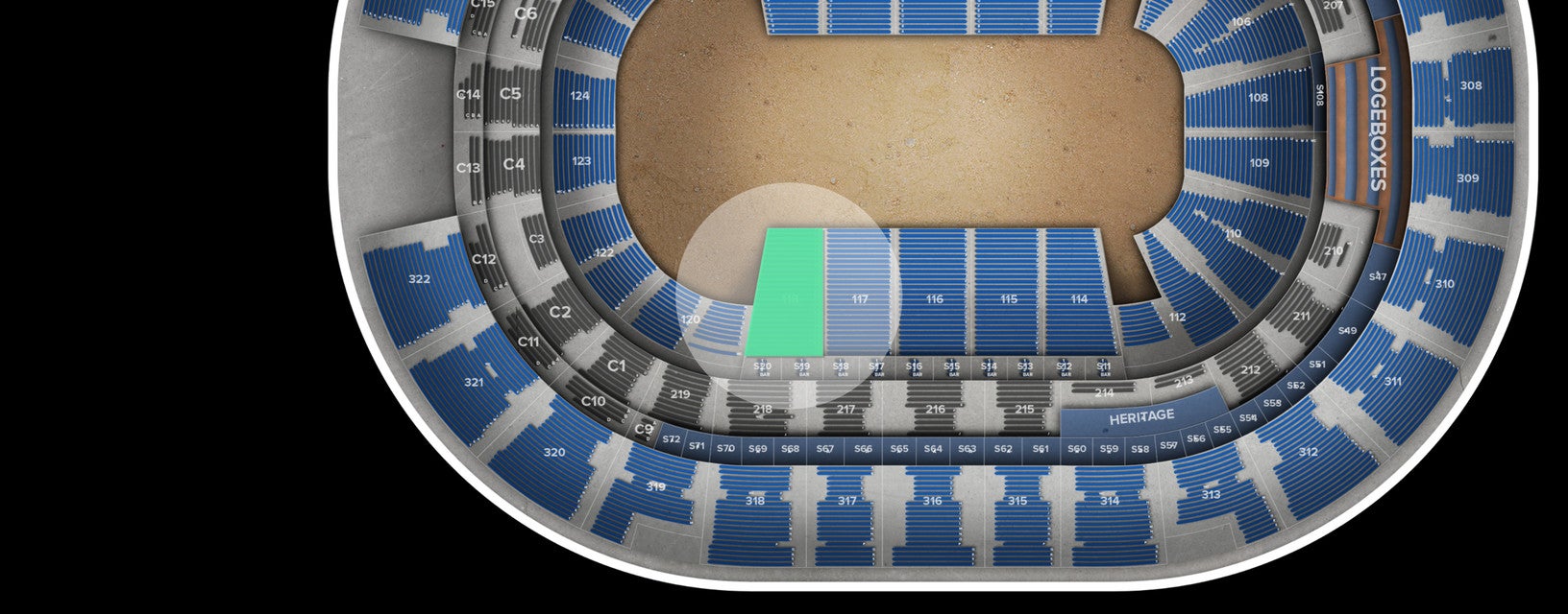 Seat view from Lower