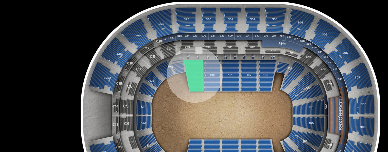 Seat view from Lower