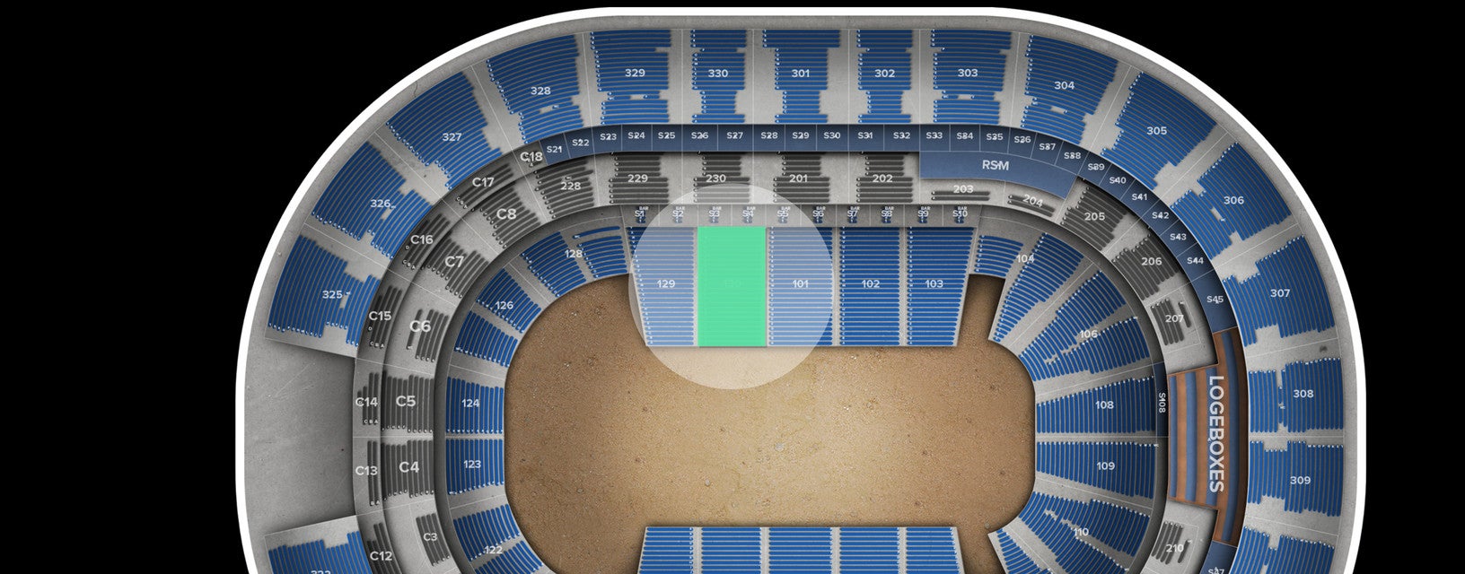 Seat view from Lower