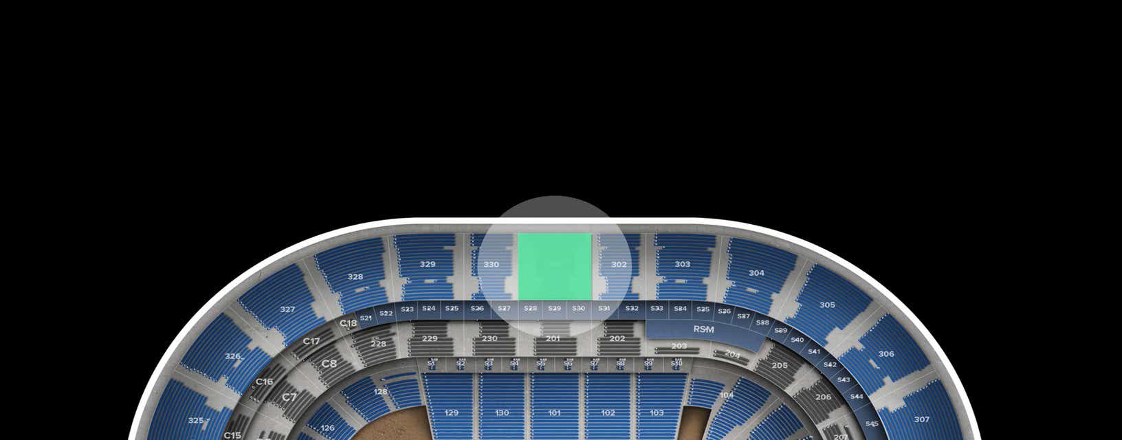 Seat view from Upper