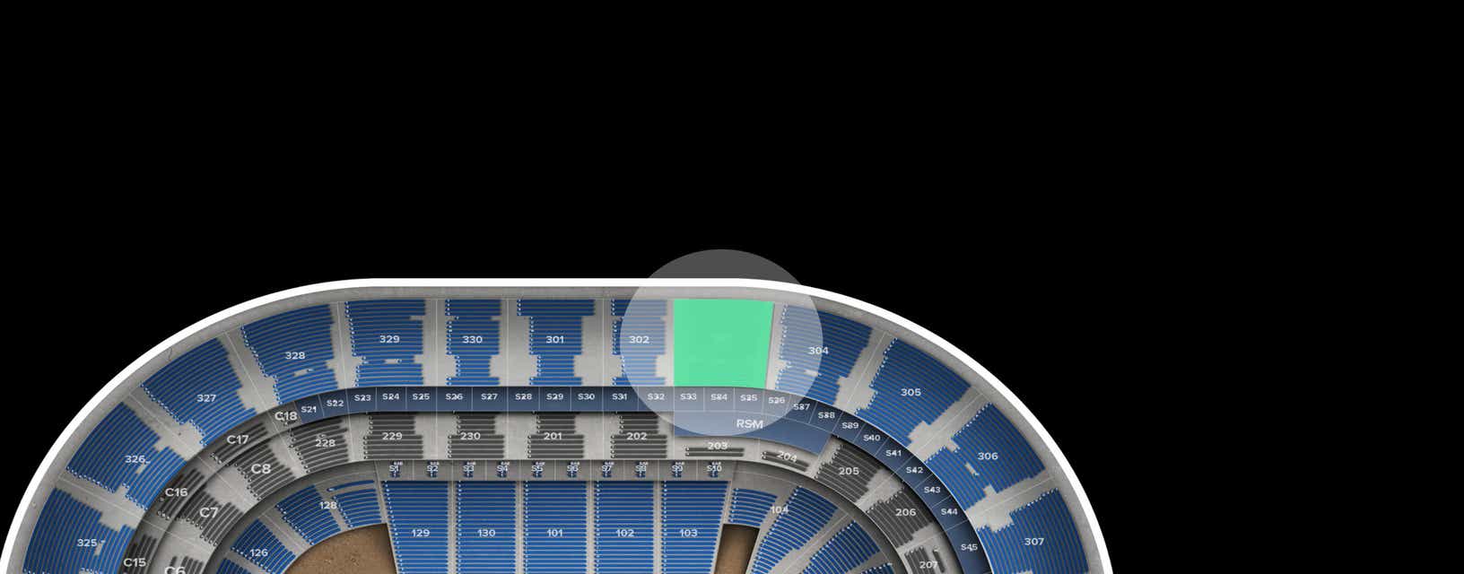Seat view from Upper