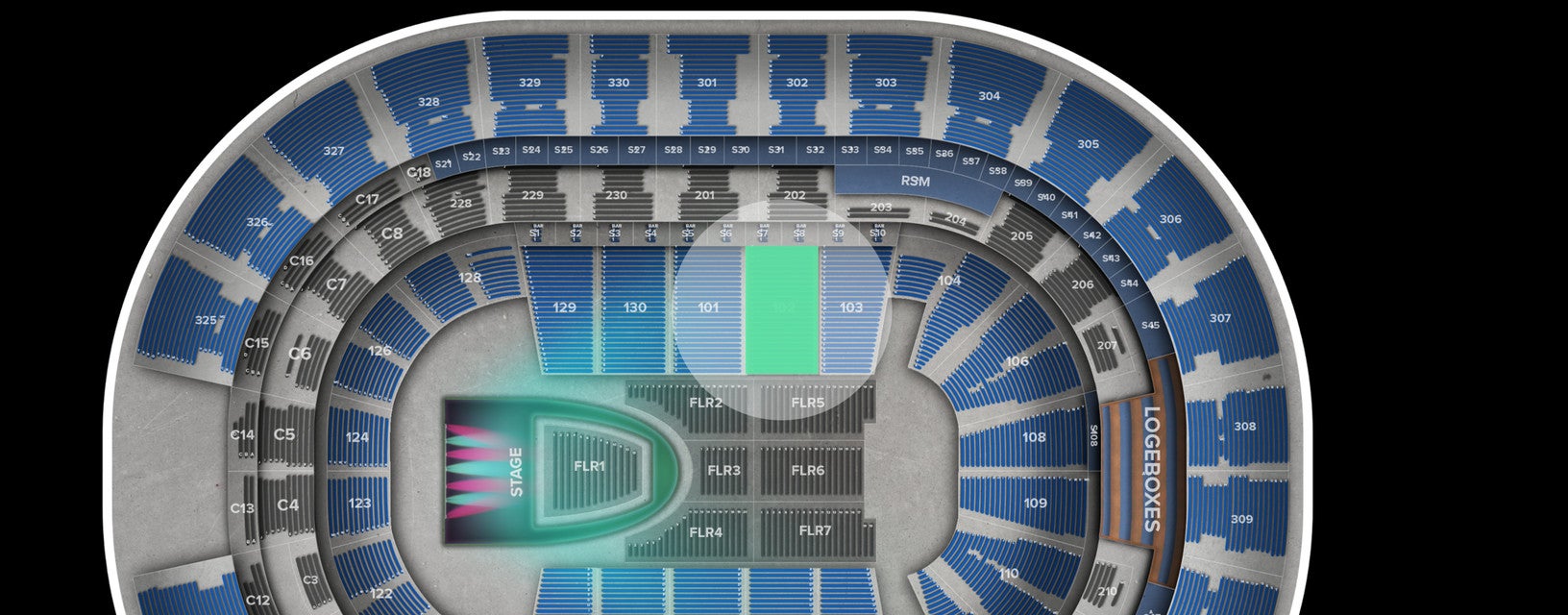 Seat view from Lower