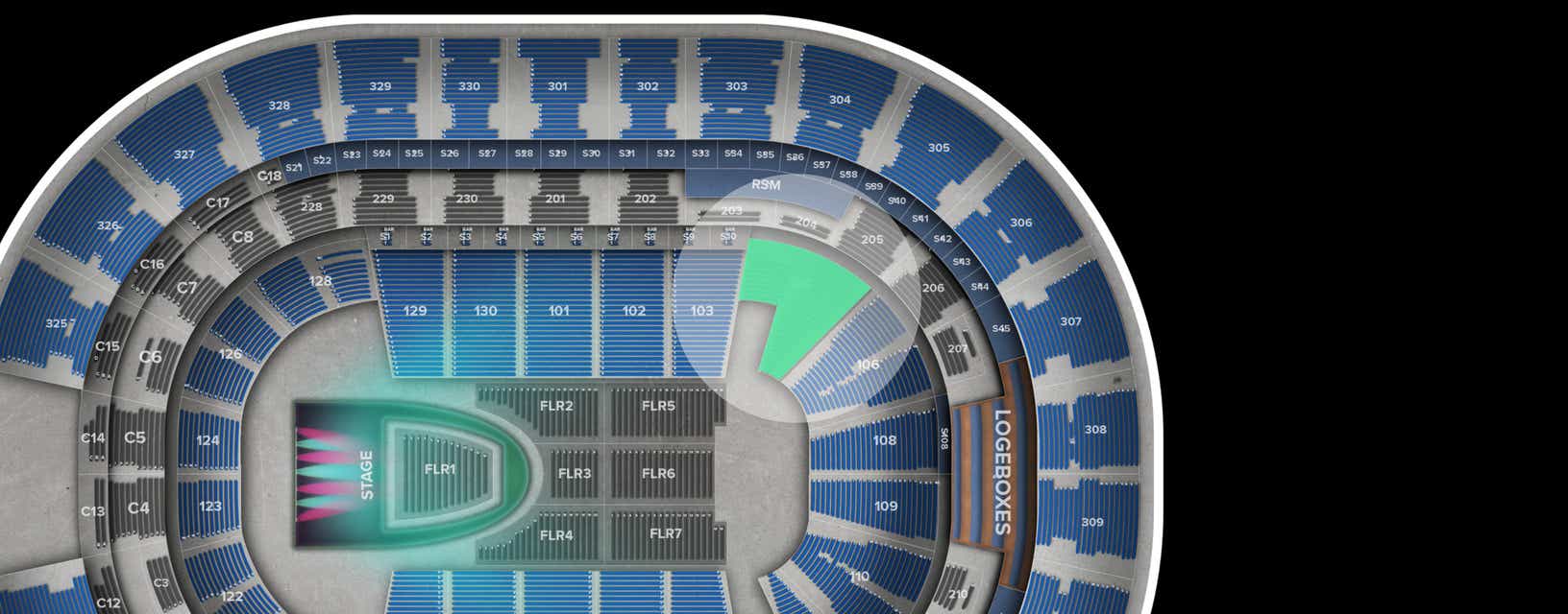 Seat view from Lower