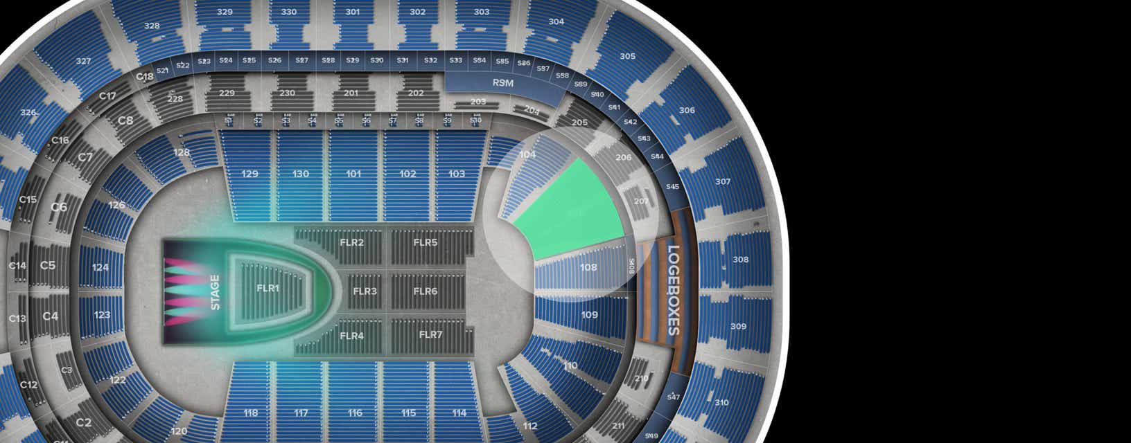Seat view from Lower