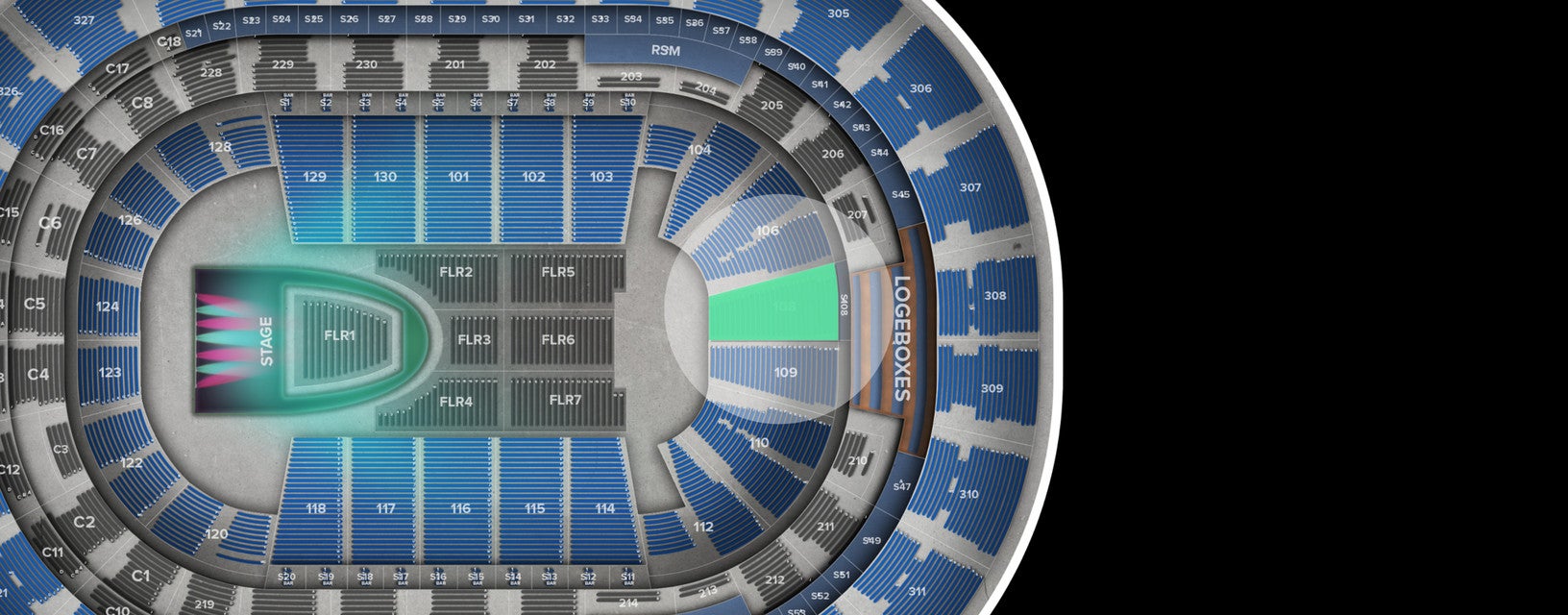 Seat view from Lower