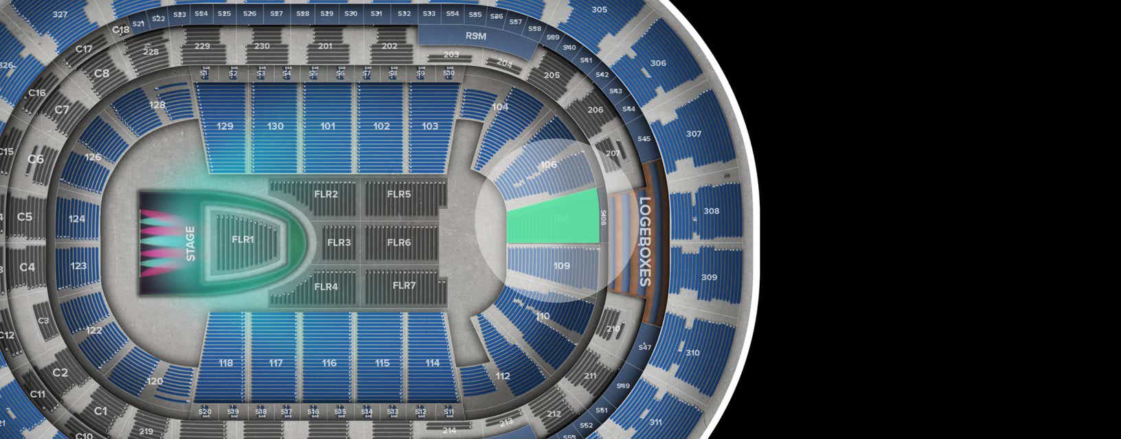 Seat view from Lower