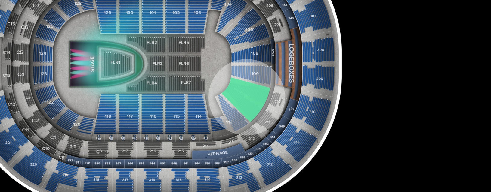 Seat view from Lower
