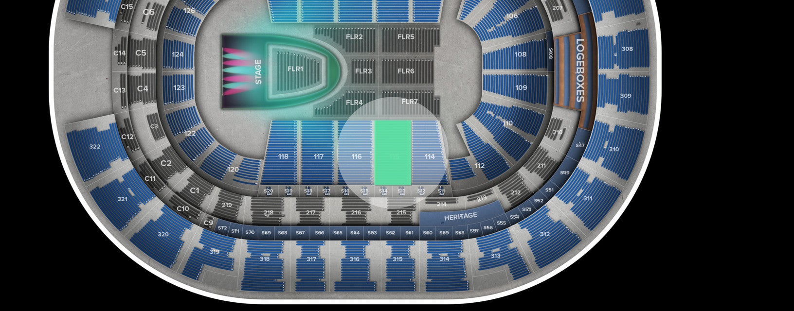 Seat view from Lower