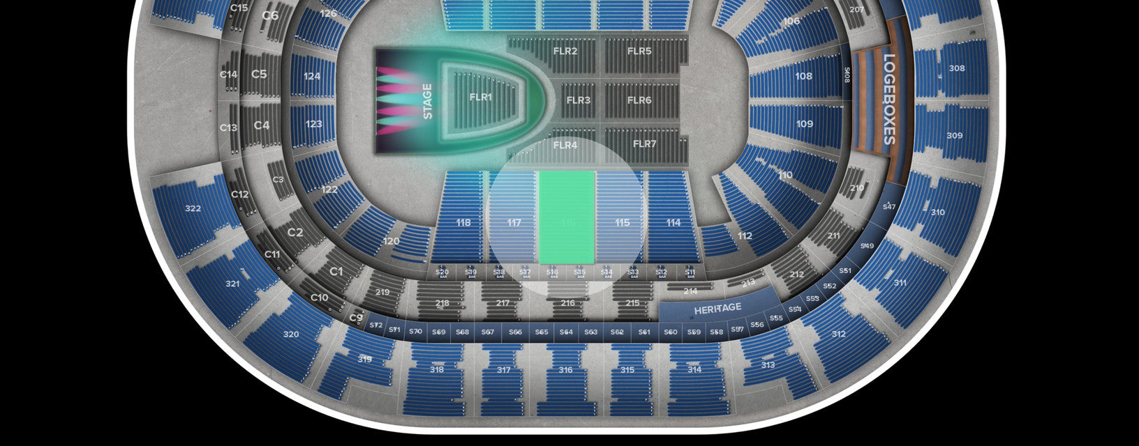 Seat view from Lower