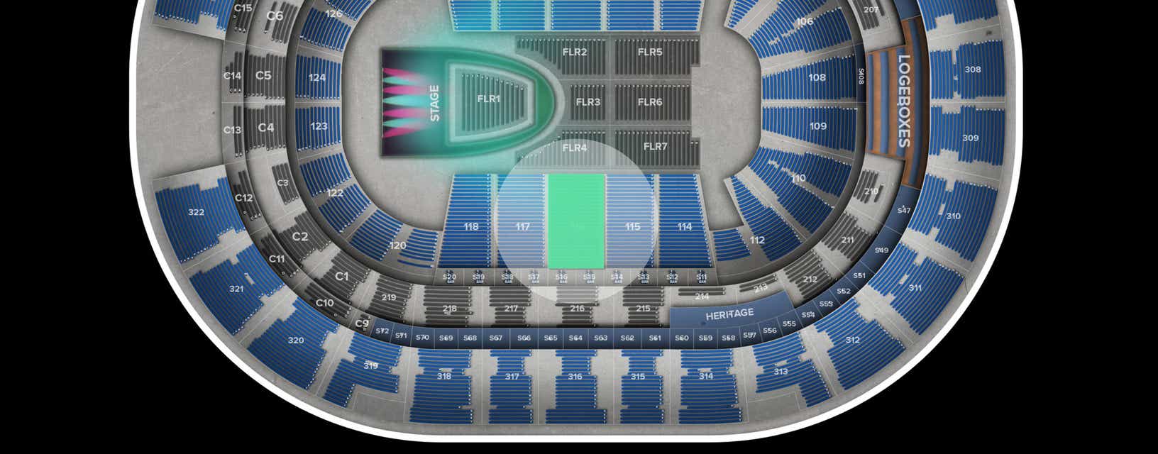 Seat view from Lower