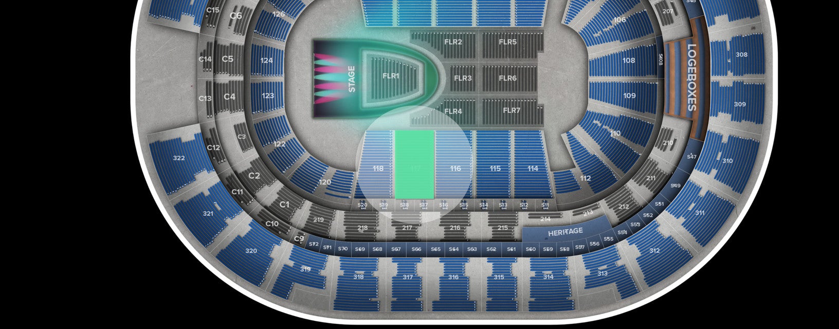Seat view from Lower