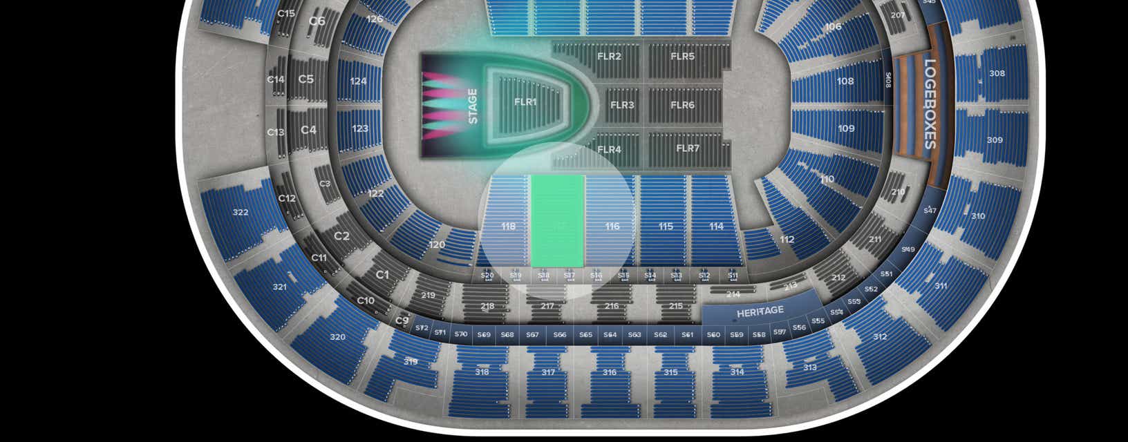 Seat view from Lower