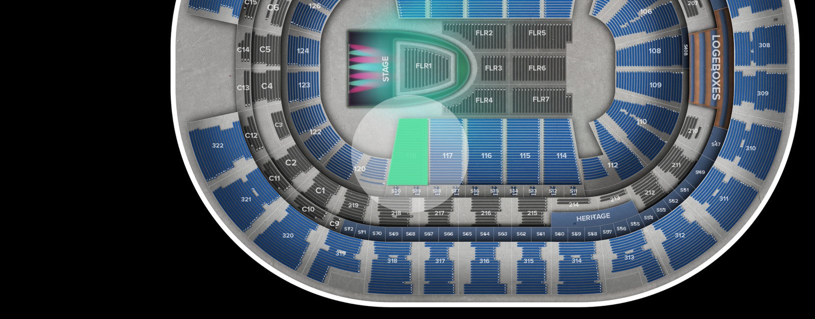 Seat view from Lower