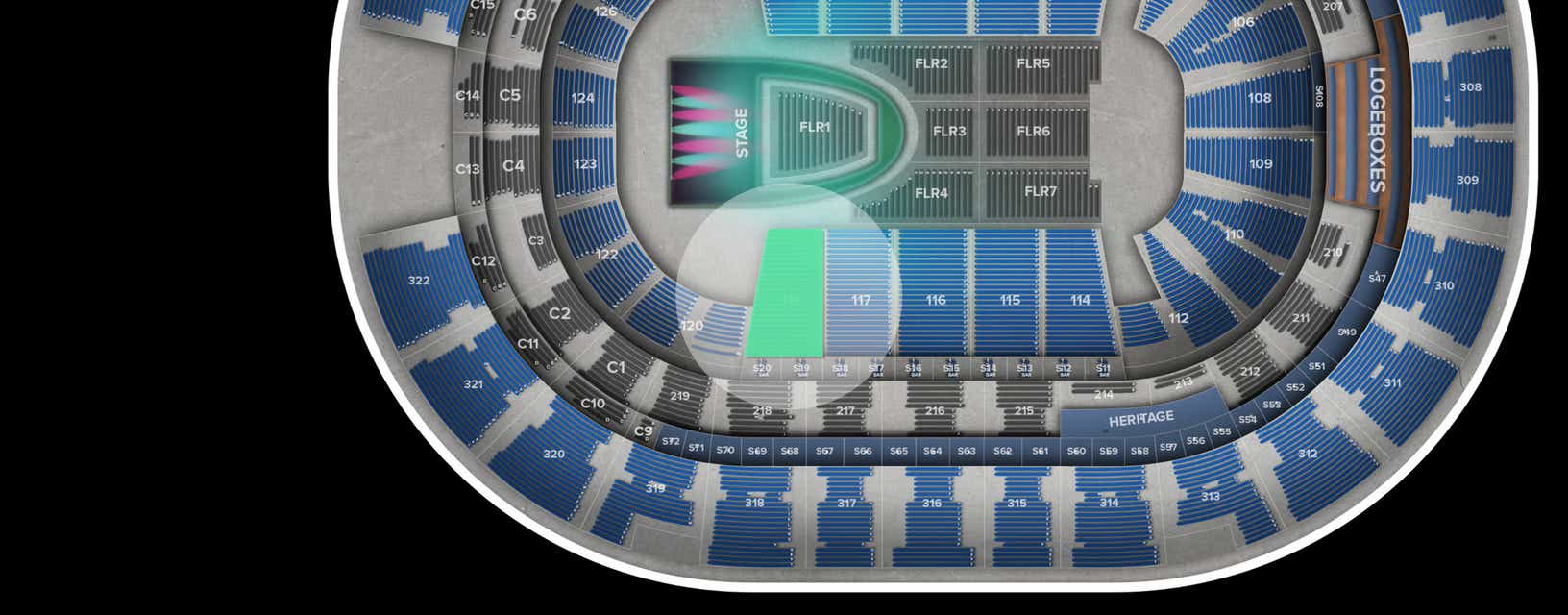 Seat view from Lower
