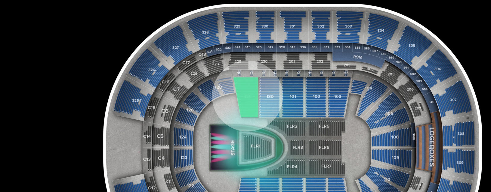 Seat view from Lower