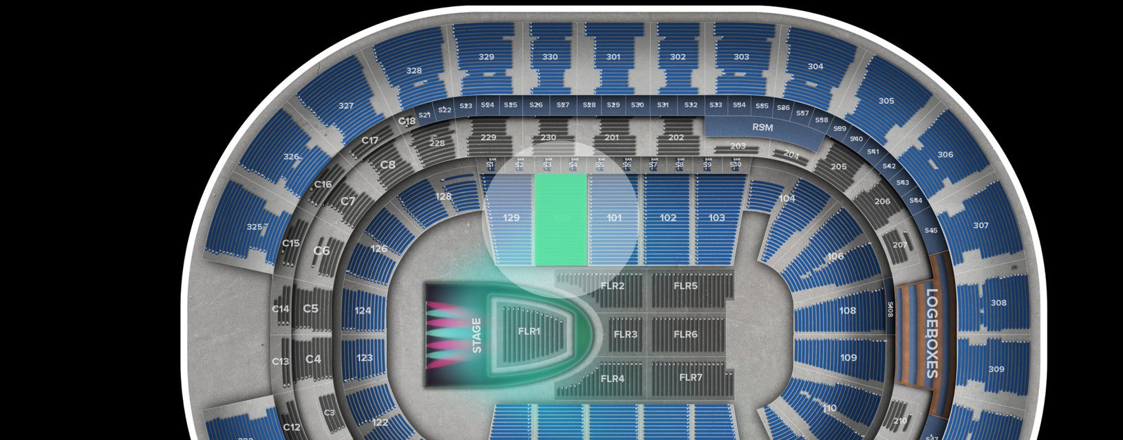 Seat view from Lower