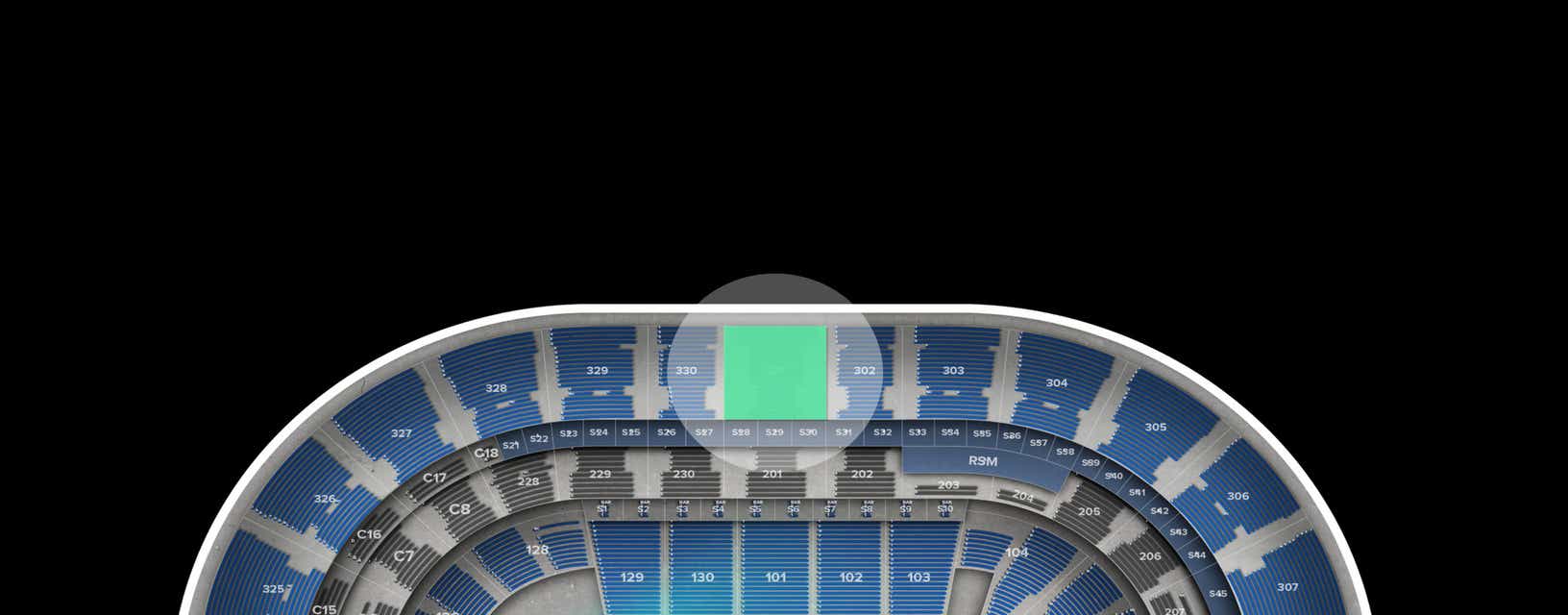 Seat view from Upper