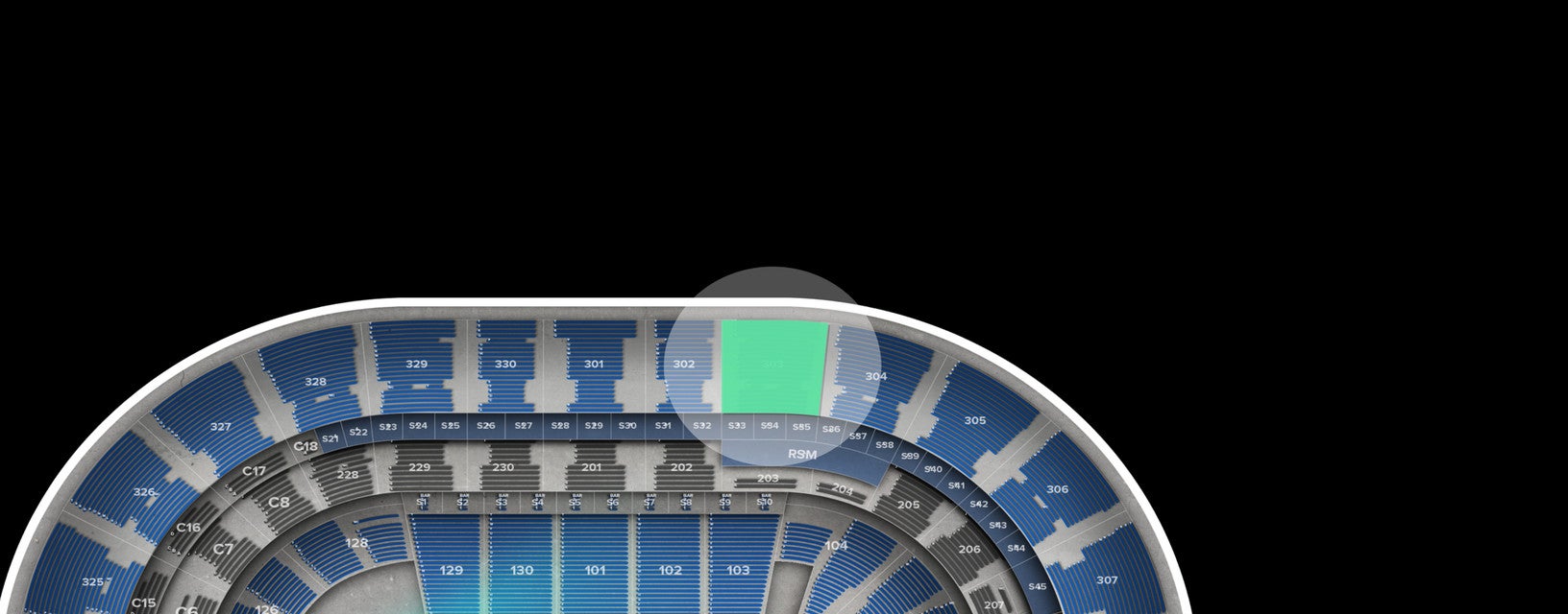 Seat view from Upper