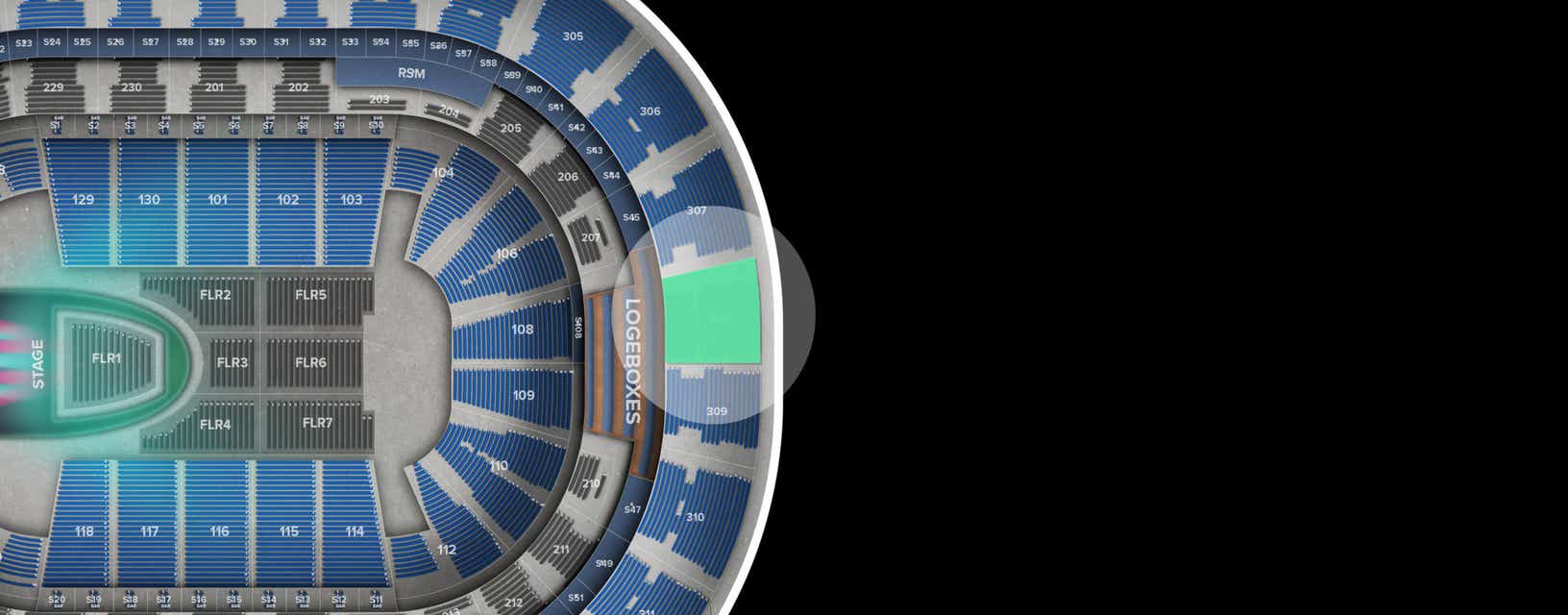 Seat view from Upper