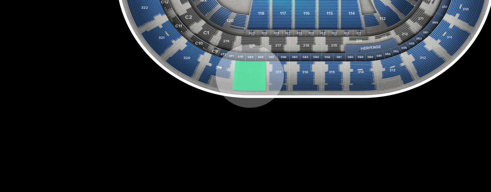 Seat view from Upper