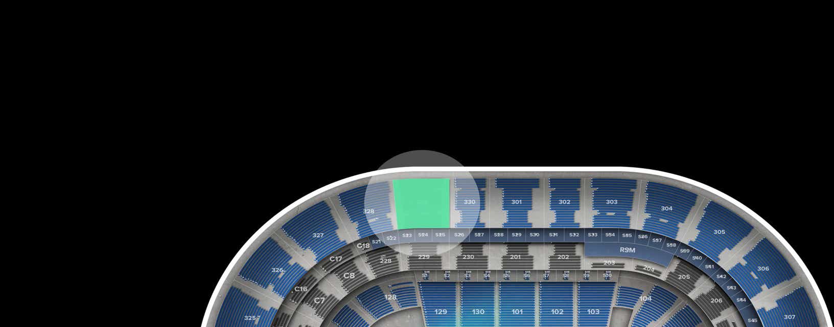 Seat view from Upper