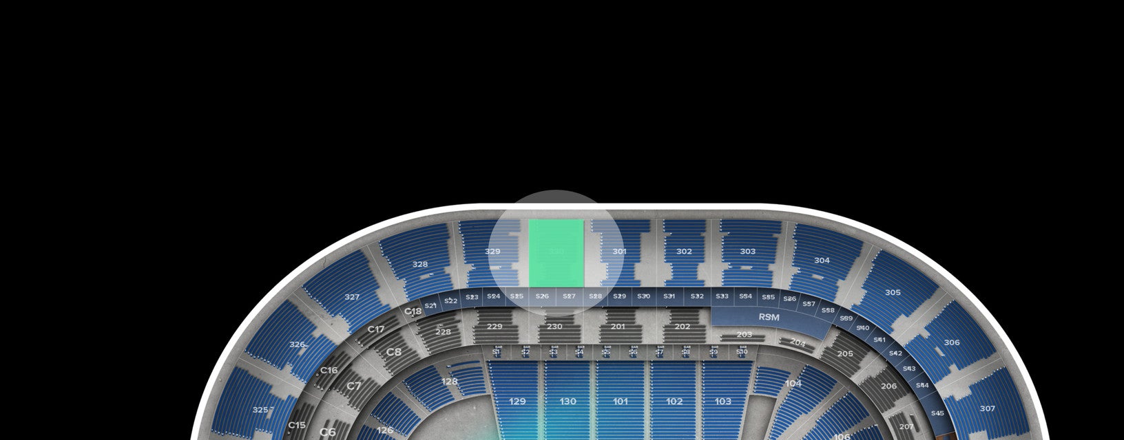 Seat view from Upper