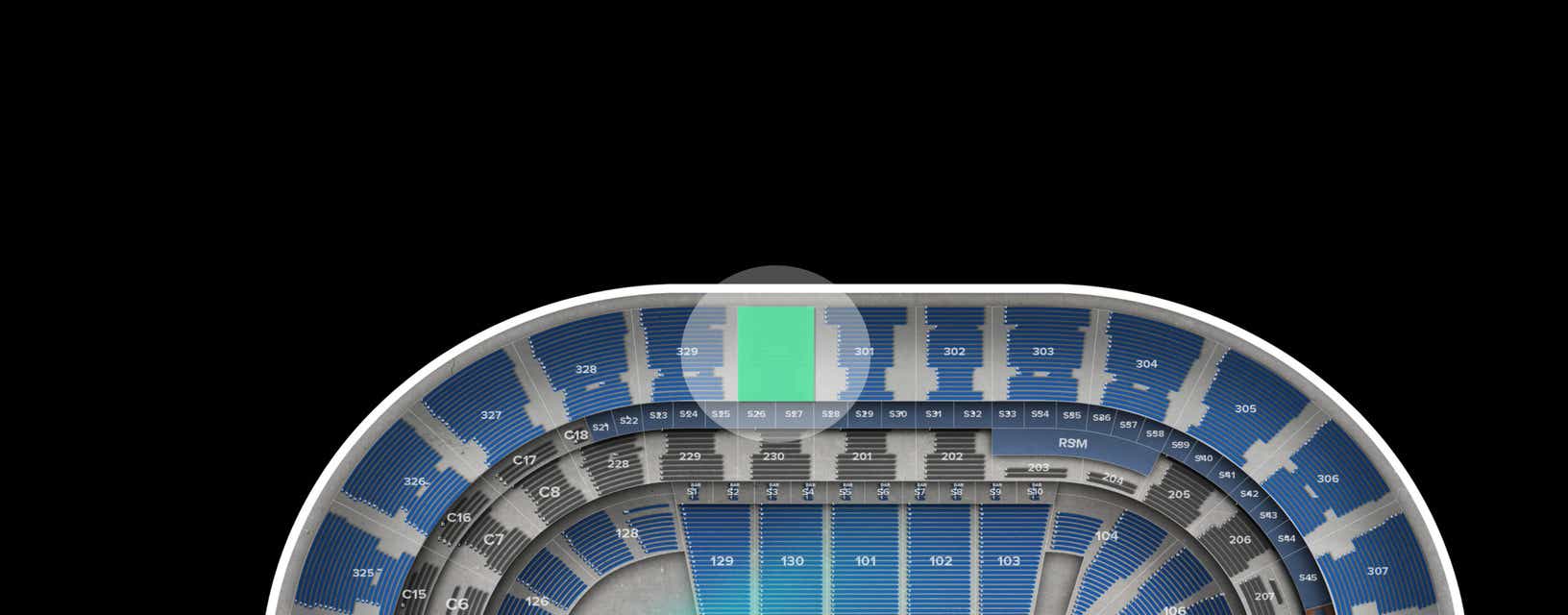Seat view from Upper