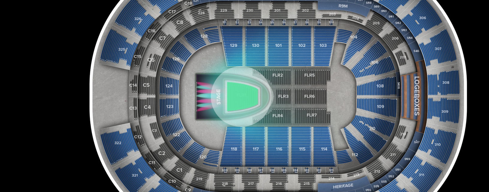 Seat view from Floor