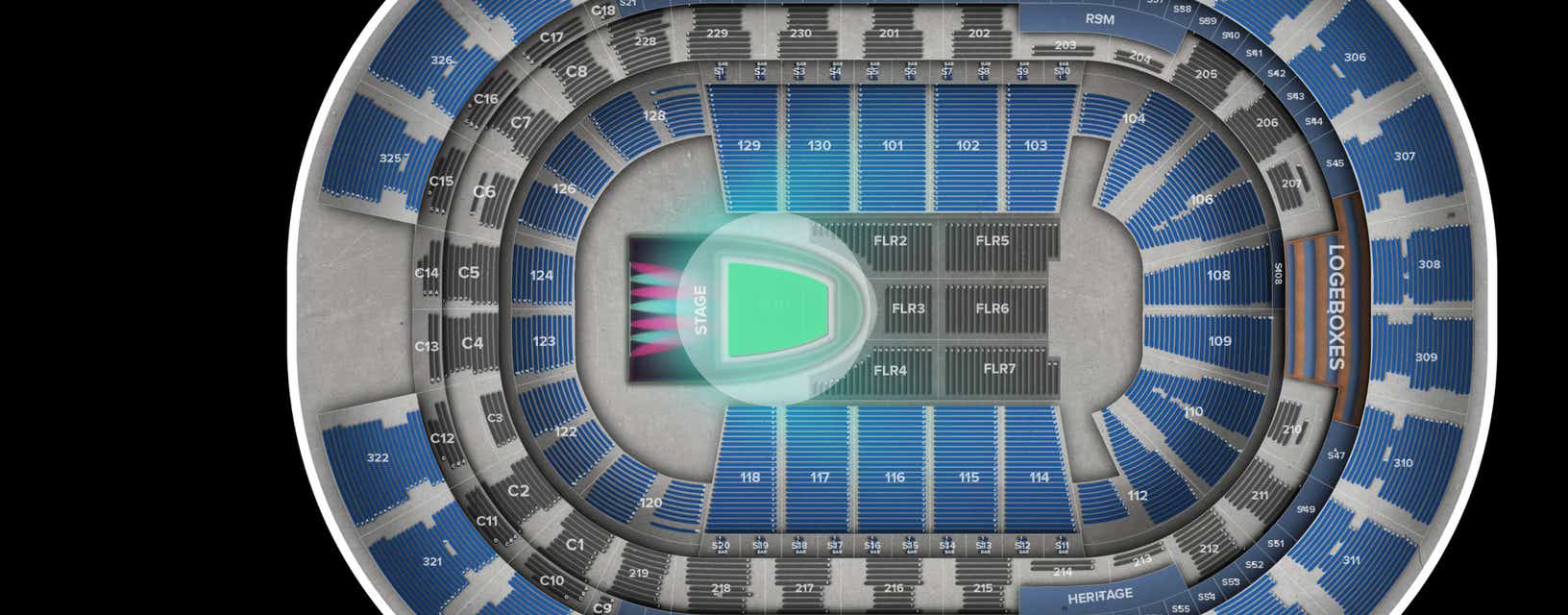 Seat view from Floor