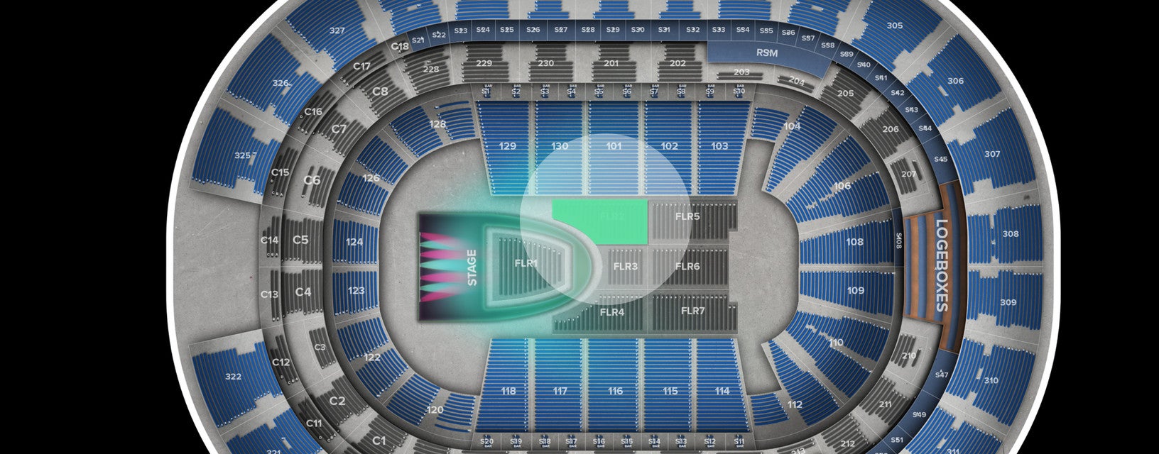 Seat view from Floor