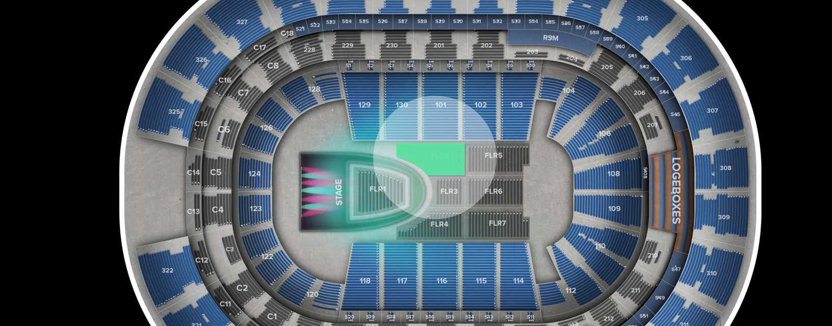 Seat view from Floor