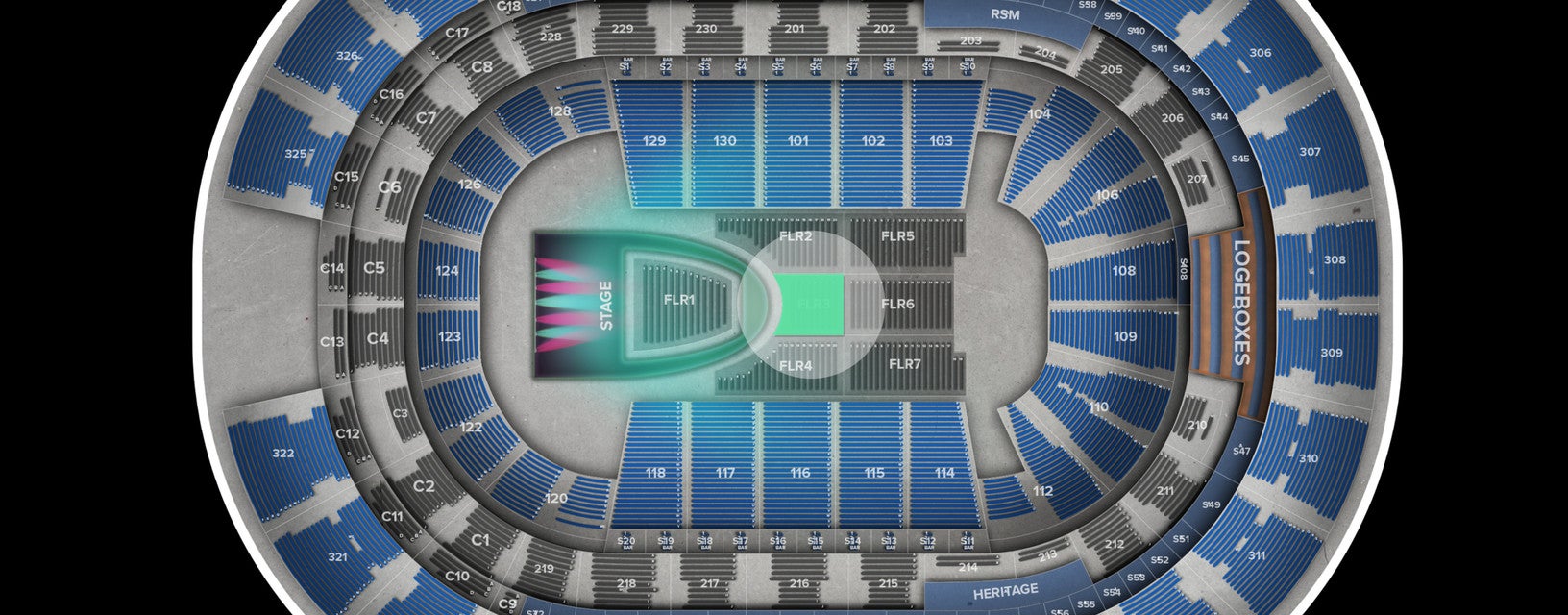Seat view from Floor