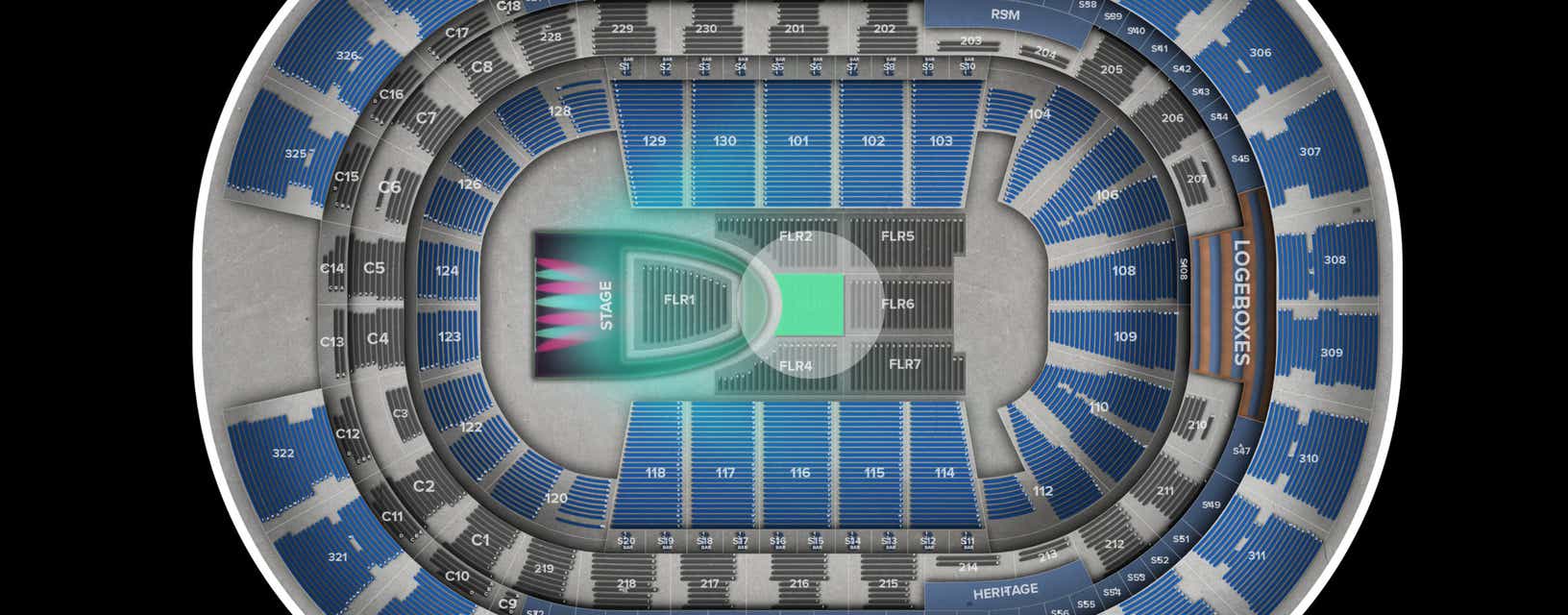Seat view from Floor