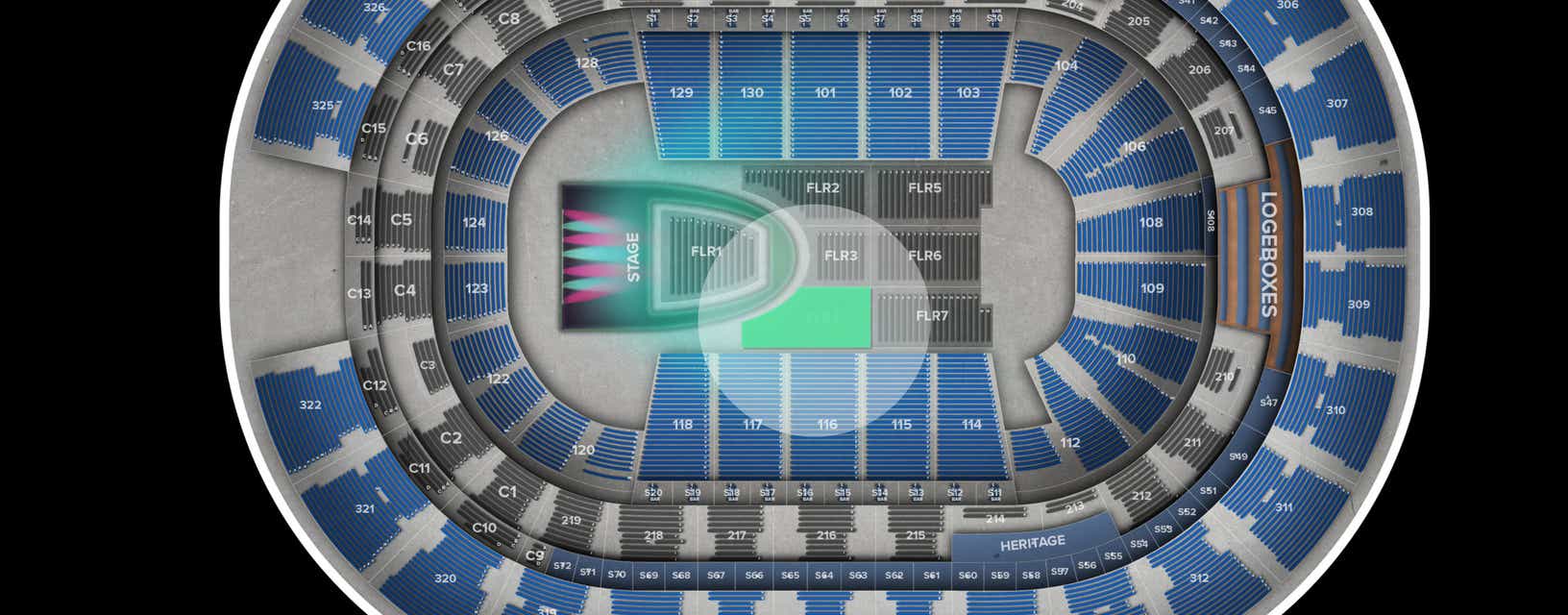 Seat view from Floor