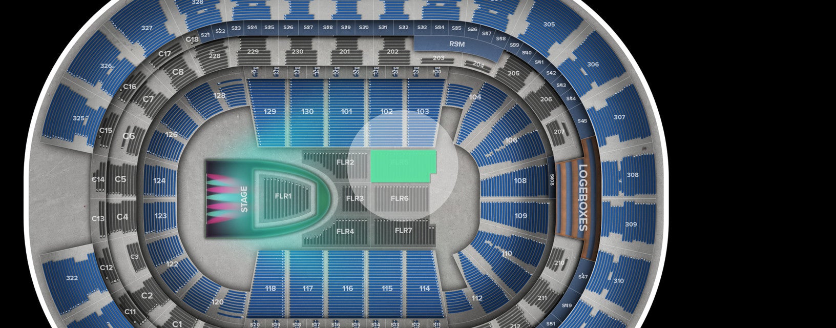 Seat view from Floor