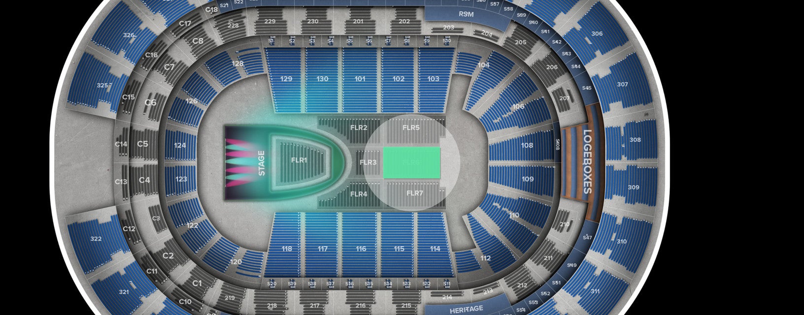 Seat view from Floor