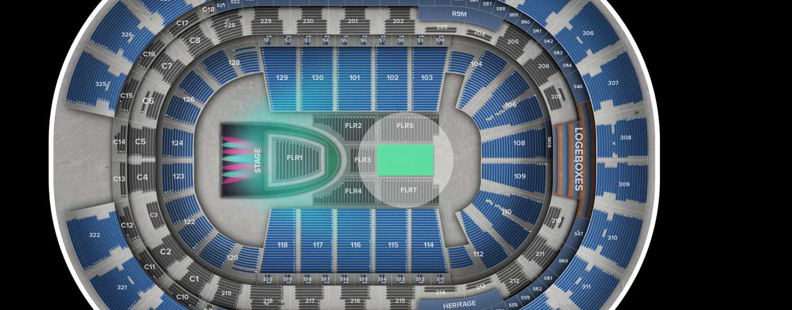 Seat view from Floor