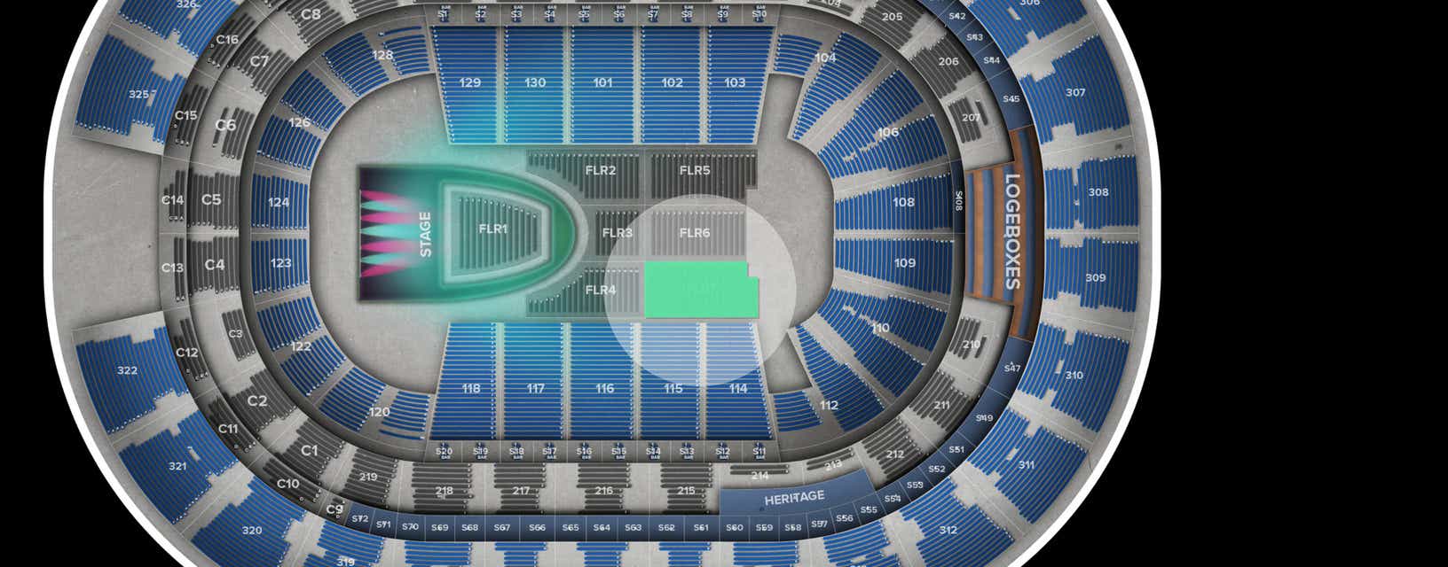Seat view from Floor