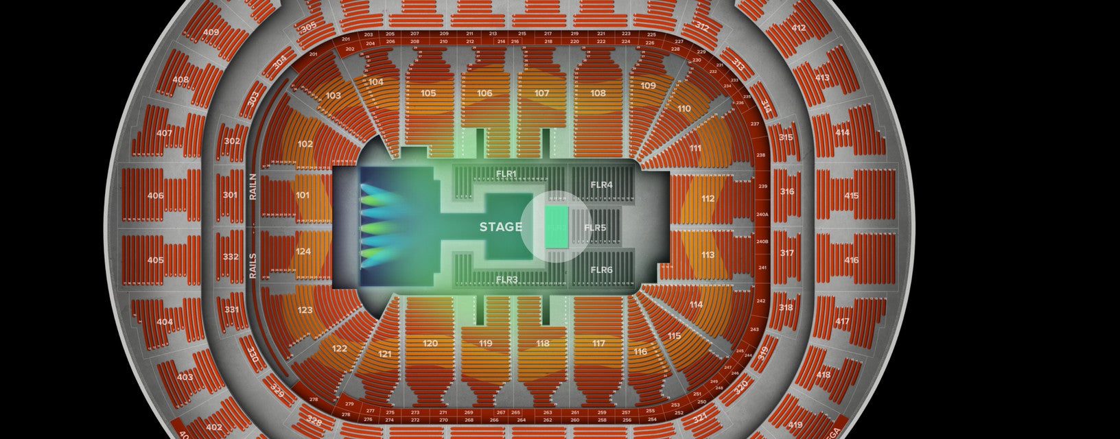 Seat view from Floor