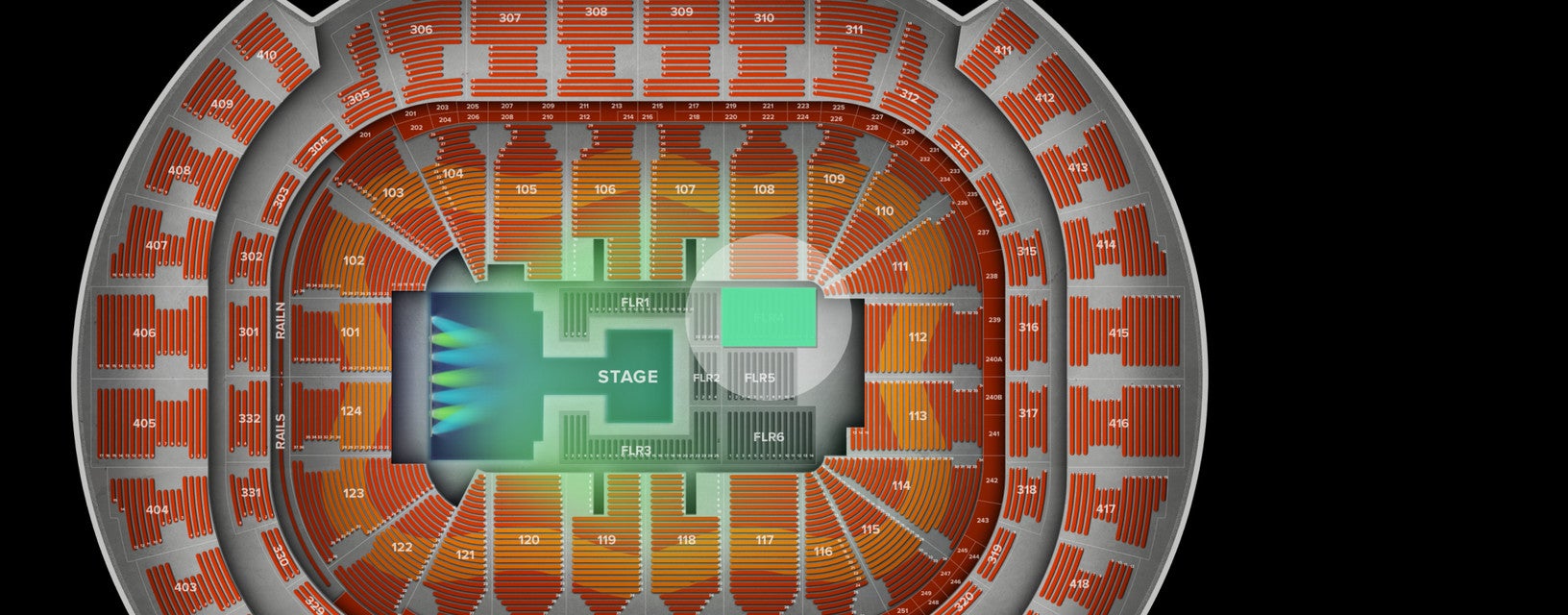 Seat view from Floor