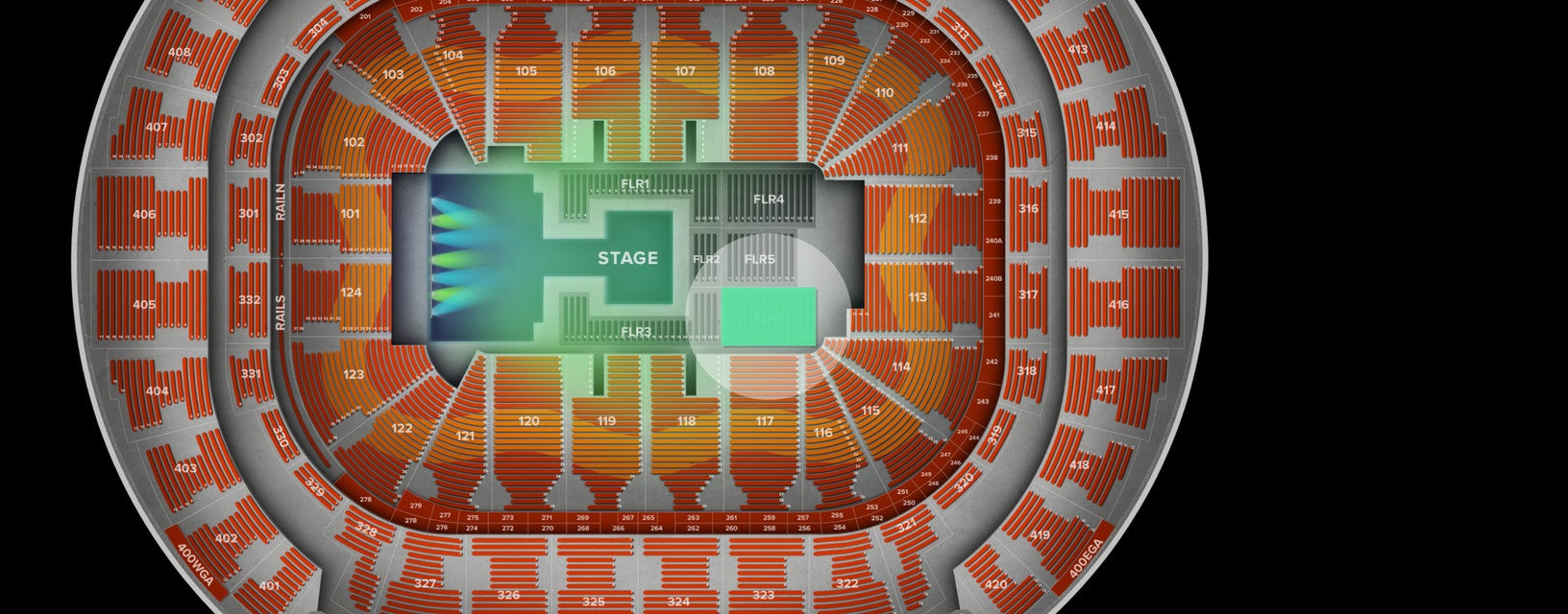 Seat view from Floor