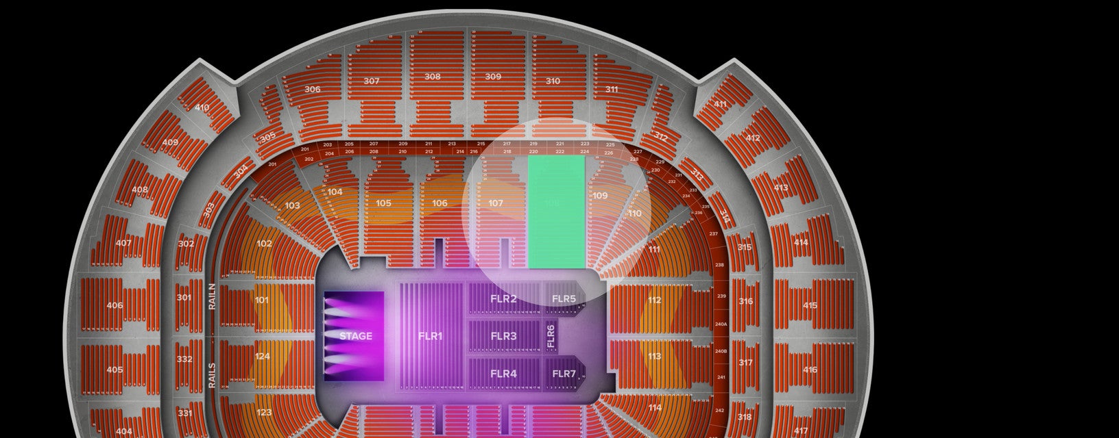 Seat view from Lower