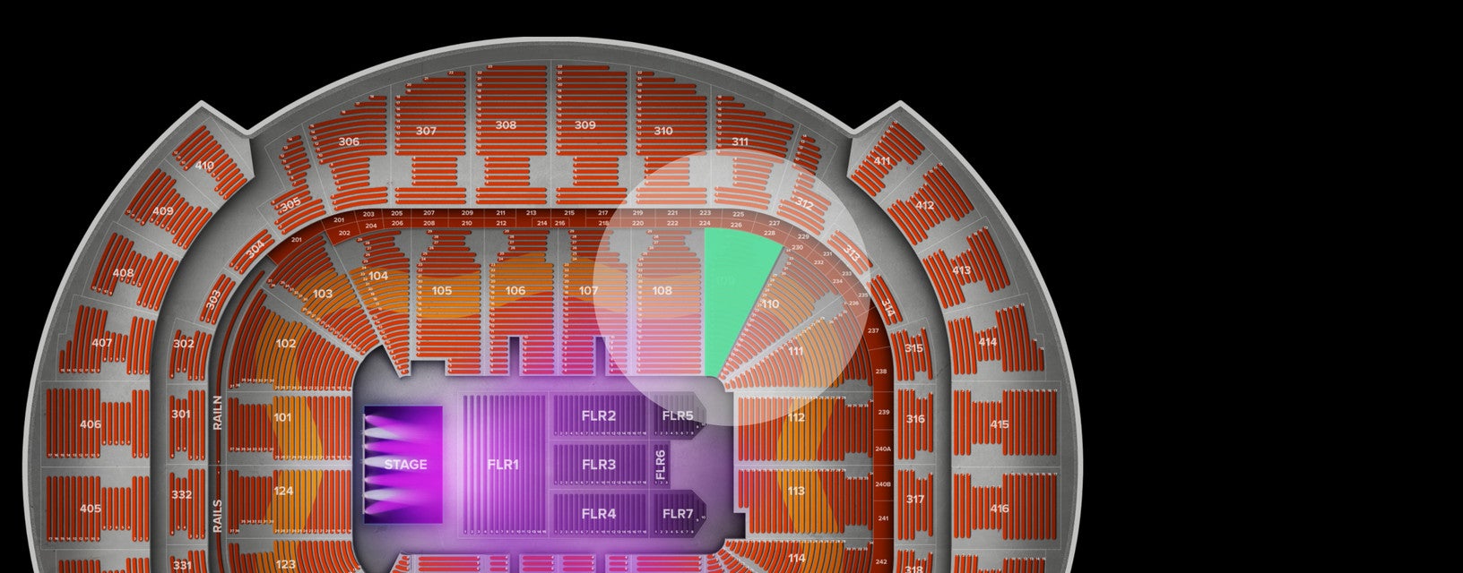 Seat view from Lower